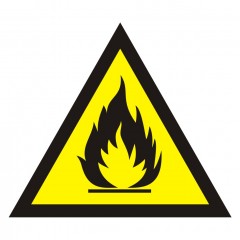 Warnung vor feuergefährlichen Substanzen