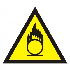 Warnung vor brandfördernden Substanzen