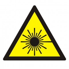 Znak bezpieczeństwa - Ostrzeżenie przed promieniami laserowymi