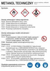Znak bezpieczeństwa - Metanol techniczny
