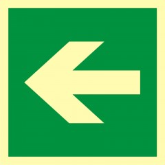 Znak ewakuacyjny - Kierunek drogi ewakuacyjnej
