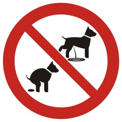Znak - Zakaz wyprowadzania psów 2