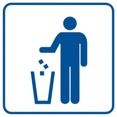 Znak - Kosz na odpadki