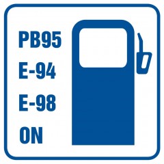 Znak - Stacja benzynowa (z wyszczególnieniem rodzajów paliw)