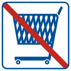 Einkaufswagen verboten