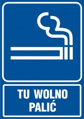 Znak - Tu wolno palić