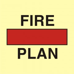 Brandschutzplan im Behälter