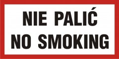 Znak - Nie palić-No smoking