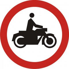 Zakaz wjazdu motocykli