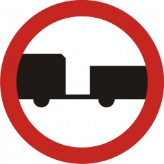 No engine vehicles with a trailer