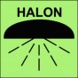 Space protected by halon 1301