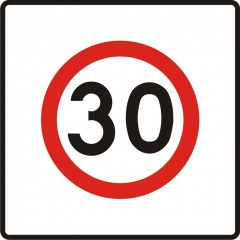 Limited speed zone
