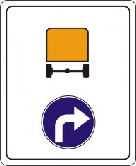 Nakazany kierunek jazdy dla pojazdów z materiałami niebezpiecznymi