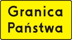 Plate indicating country's border