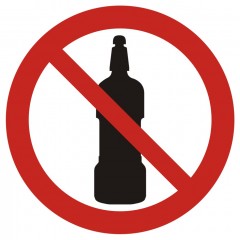 Znak BHP - Zakaz używania detergentów