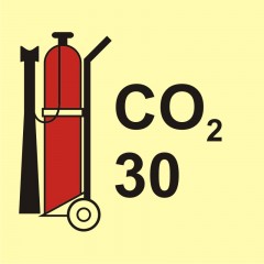 Transportable CO2 fire extinguisher
