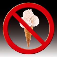 No ice-cream allowed
