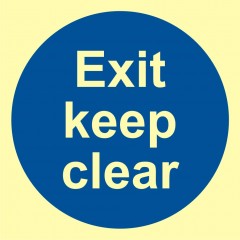 Exit keep clear