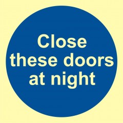 Close these door at night