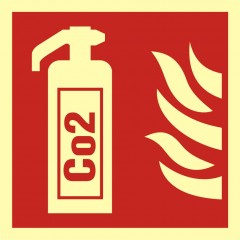 Fire extinguisher with Co2