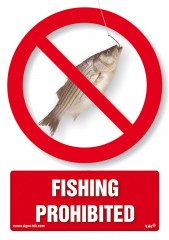 Fishing prohibited