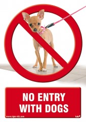 No entry with dogs