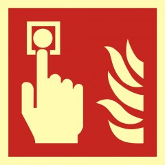 Znak przeciwpożarowy - Alarm pożarowy