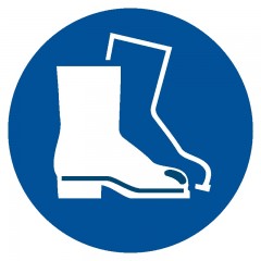 Fußschutz benutzen