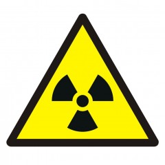 Warnung vor radioaktiven Stoffen oder ionisierenden Strahlung