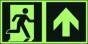 Direction to emergency exit – up (right sided)