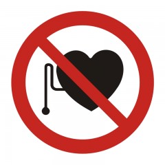 Verbot für Personen mit Herzschrittmacher