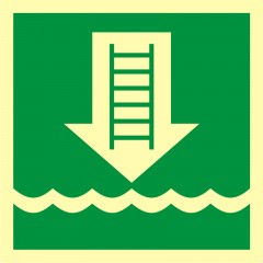 Embarkation ladder or alternative approved device