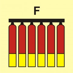 Fixed fire-extinguishing battery (F-foam)