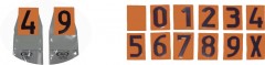 Die Ziffer "8" für die austauschbare Tafel – Einlage