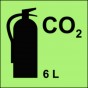 Fire extinguisher (CO2-carbon dioxide) 6L