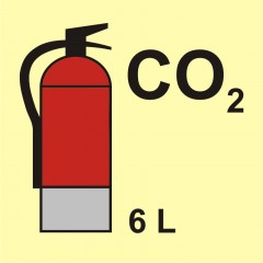 Feuerlöscher (CO2-Kohlendioxid) 6L