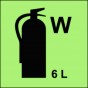 Fire extinguisher (W-water) 6L