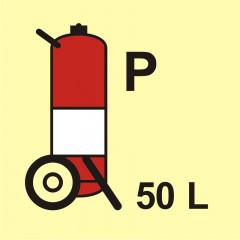 Fahrbarer Feuerlöscher (P-Pulver) 50L