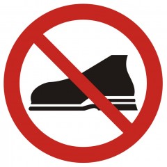 No outdoor shoes