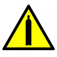 Warning - gas cylinders
