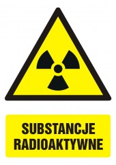 Znak BHP - Substancje radioaktywne