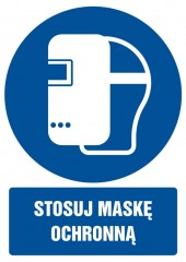 Znak BHP - Stosuj maskę ochronną