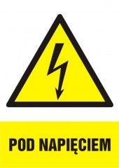 Znak elektryczny - Pod napięciem