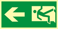 Direction of the escape route