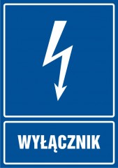 Znak elektryczny - Wyłącznik