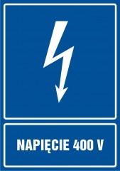 Znak elektryczny - Napięcie 400 V