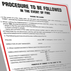 Instrukcja PPOŻ - Angielska instrukcja postępowania w przypadku powstania pożaru- Procedure to be followed in the event of fire