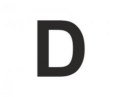 Znak - Litera D