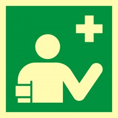 Znak ewakuacyjny - Osoba udzielająca pierwszej pomocy
