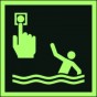 Znak morski - Punkt alarmowy osoby za burtą